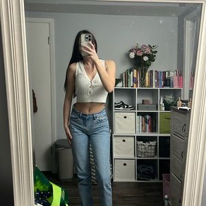 A great free people white summer top. With a BoHo vibe